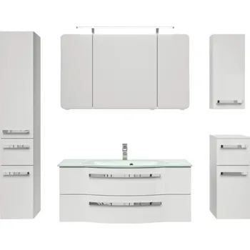 Koupelnový nábytek Koupelnová sestava Pelipal xpressline 4005 180 cm bílá vysoce lesklá 4005.1206111111