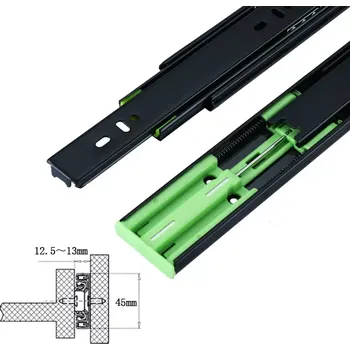 Šuplíkový pojezd 45x450mm kuličkový výsuv s dotahem (SPD45)