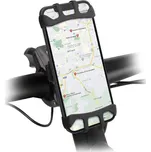 Držák mobilního telefonu SBS na kola a skútry / otočný o 360° / černá