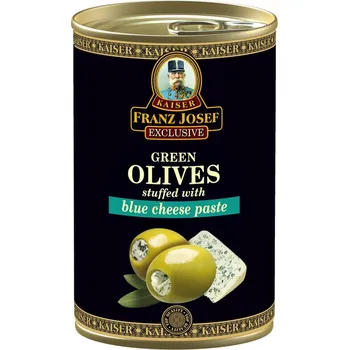 CZ distribuce FRANZ JOSEF KAISER Olivy zelené se sýrem 314 ml
