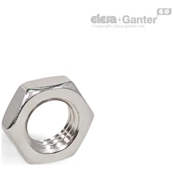 Matice Nízké šestihranné matice Strojní prvky ISO 4035-NI