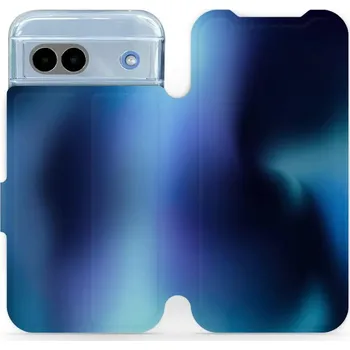 Pouzdro na mobilní telefon Flipové pouzdro Mobiwear - Google Pixel 8A - VP68S Modrý odstín (Knížkové flip pouzdro, obal, kryt na mobil Google Pixel 8A - VP68S Modrý odstín, materiál Umělá kůže + TPU - ochrana 360°, stojánek, silikonová vanička, magnetické zavírání)