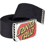 santa cruz Pánský látkový pásek crop dot belt black