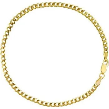 Náramek Pozlacený stříbrný náramek PANCR - 3 mm varianta 20 cm TTT80GDBGP-20 cm