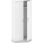 B2B Partner Šatní skříň s výsuvem MIRELLI, 800 x 400 x 1800 mm, bílá