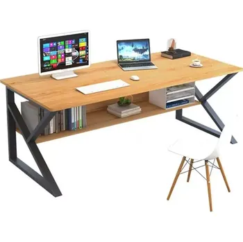 Psací stůl Psací stůl TARCAL 140 s policí - buk / černá - SLEVA 3% s kodem radost25