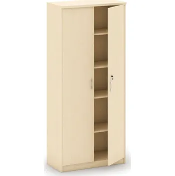 B2B Partner Kancelářská skříň MIRELLI, 800 x 400 x 1800 mm, bříza