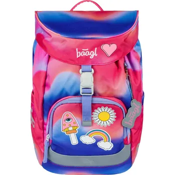 Školní batoh Baagl Školní batoh Airy Duha červený