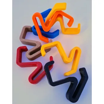 Věšák Shelf-H 36x18 - háček plastový pro police a držáky Modrá