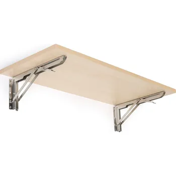 Nábytek B2B Partner Police na zeď, sklopná, 800 x 420 mm, bříza