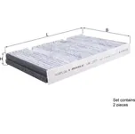 Filtr, vzduch v interiéru KNECHT LAK 1377/S