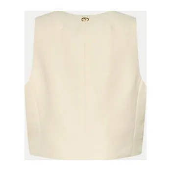 Pánská vesta TWINSET Vesta 241TT2100 Écru Slim Fit 44