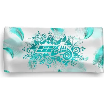 Sportovní čelenka Funkční čelenka BIRD RUN bílá - Azurová / ONE SIZE