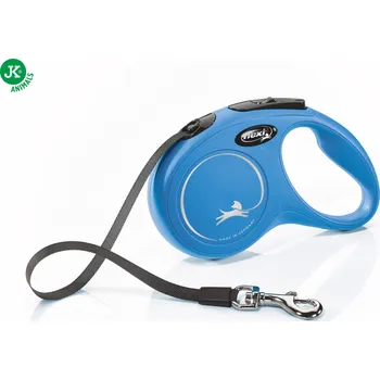 Vodítko pro psa flexi New Classic Tape (pásek), velikost S, modrá