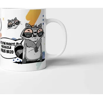 Hrnek Já nikdy nejdu pozdě - Červená