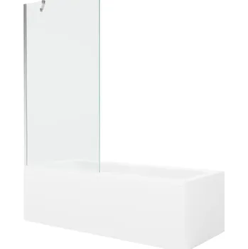 Vana Mexen Cubik vana 170x70cm panel + zástěna 90 cm, transparent, chrom 550317070X9509000001