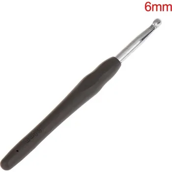 Nástroj na niť a příze Háčkovací háček s gumovou rukojetí 2.5-6mm - 6,0 mm