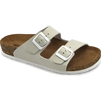 Dámská zdravotní obuv Leon 4010 Dámské zdravotní korkové pantofle - Krémová Velikost: 37