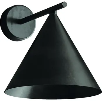 Nástěnné svítidlo Il Fanale 286.08.EE Cone, nástěnné kovové svítidlo v úpravě grafene, 1xE14 max 10W, prům. 21cm, výška 22cm