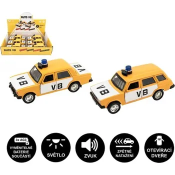 Hračka Teddies Policejní auto VB - na zpětné natažení - 2 druhy