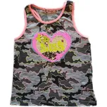 KuGo Dívčí tílko maskáčové Dětská velikost: 146