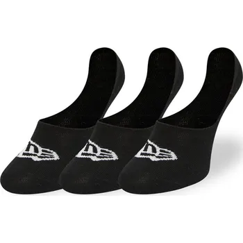 Pánská móda Ponožky New Era Flag Invisible 3-Pack Black Universal