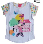 Dívčí tričko SETINO 210 Minnie spring bílé