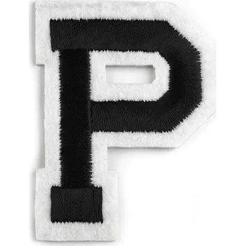 Nášivka Nažehlovačka písmena, barva 16 "P" černá