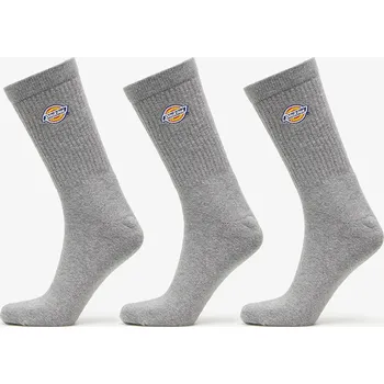 Pánské ponožky Ponožky Dickies Valley Grove Sock 3-Pack Grey Melange 43-46