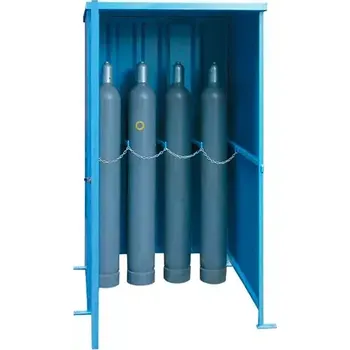 Klec pro venkovní skladování tlakových láhví - bez podlahy,&nbsp;112,5 × 125 × 205,5 cm