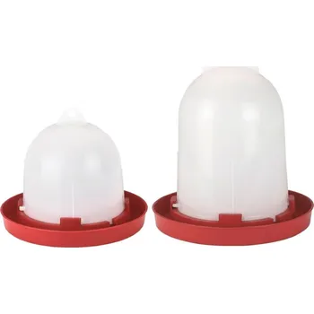 napáječka pro hospodářská zvířata Napáječka pro drůbež klobouková 1,5, 3,5 nebo 5 l Varianta: bajonet, 3,5 L - plastová.