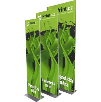 Prezentační magnetický rám s tiskem, 40x160x25 cm