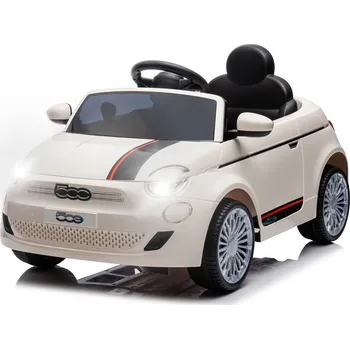 Dětské vozidlo Elektrické autíčko Milly Mally Fiat 500e bílé