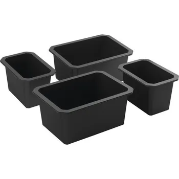 Koupelnový nábytek Sapho Lindo Miska vysoká sada 4 ks, antracit LD004