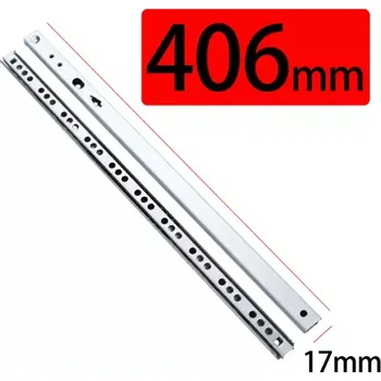 Nábytkové kování Šuplíkový pojezd 406mm výsuv do drážky 17mm (S1740)