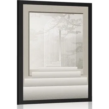 Plakát Dovido Plakát schody do ráje Mid-Century