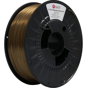 Filament C-Tech 3DF-P-SPLA1.75-BRONZE 3D filament, PREMIUM LINE, Silk PLA, bronz, 1,75mm, 1kg