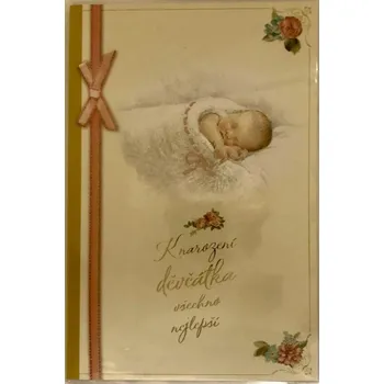 Blahopřání k narození děvčátka "K"