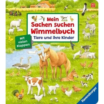 První čtění Mein Sachen suchen Wimmelbuch: Tiere und ihre Kinder - Gernhäuser, Susanne