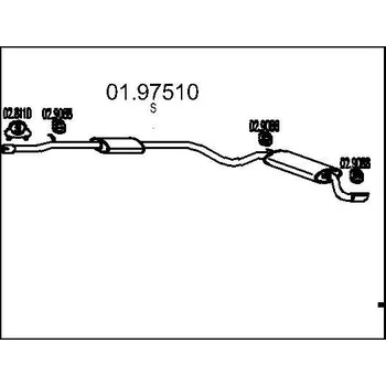 Auto-moto Zadní tlumič výfuku MTS 01.97510
