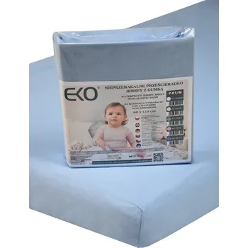 Prostěradlo EKO Prostěradlo nepromokavé s gumou žerzej modrá 120x60 cm