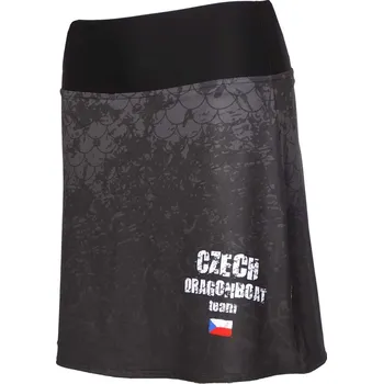 Dámská sukně Sukně sportovní PINGU s nohavičkami dámská CZECH dragonboat TEAM Černá XXL Polyester, Lycra, Polyamid