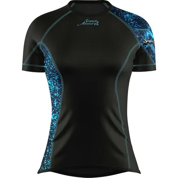 Dámské funkční triko krátký rukáv HEART černá Bamboo Ultra