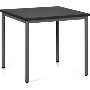 Jídelní stůl B2B Partner Jídelní stůl TRIVIA, 80x80 cm, tmavě šedá podnož, wenge