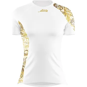 Dámské funkční triko krátký rukáv GOLD bílá Bamboo Ultra