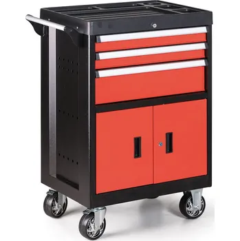 B2B Partner Mobilní skříňka na nářadí , 3 zásuvky, 650x460x1010 mm