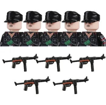 Stavebnice LEGO Stavební bloky vojenské postavičky | LEGO sady - B19-34-2-WG025-5PCS