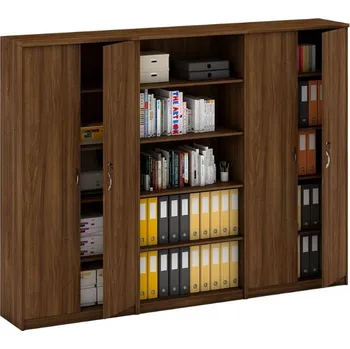 Kancelářská sestava Sestava skříní MIRELLI, Typ V - ořech