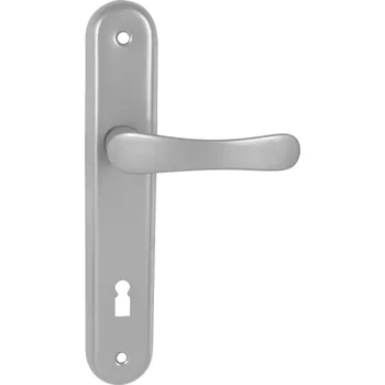 Dveřní kování KE - MICHAELA BB otvor pro klíč, klika/klika, 90 mm Stříbrná