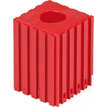 Plastový box pro upínač nástroje CAPTO C3, modul 5x5, 1 dutina, červená